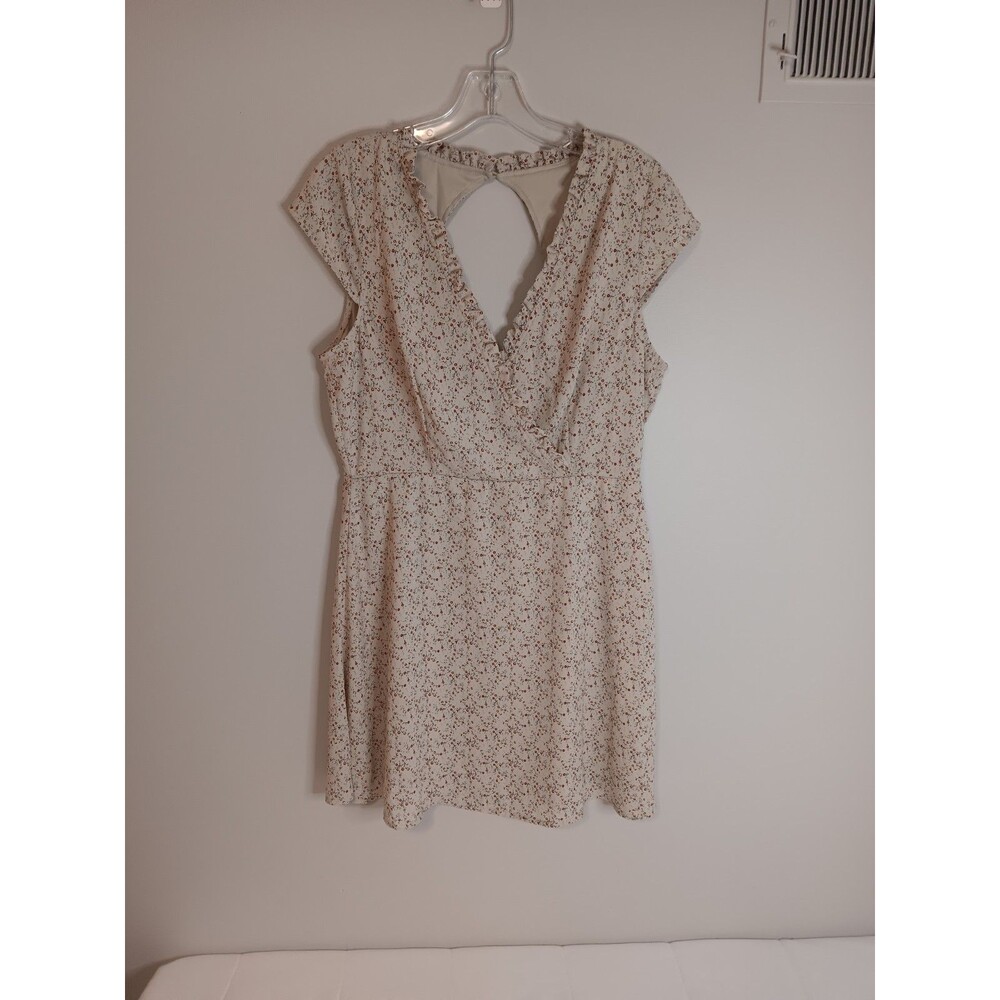 Lulus Cream Floral Mini Dress Style R69962 - Picture 1 of 4